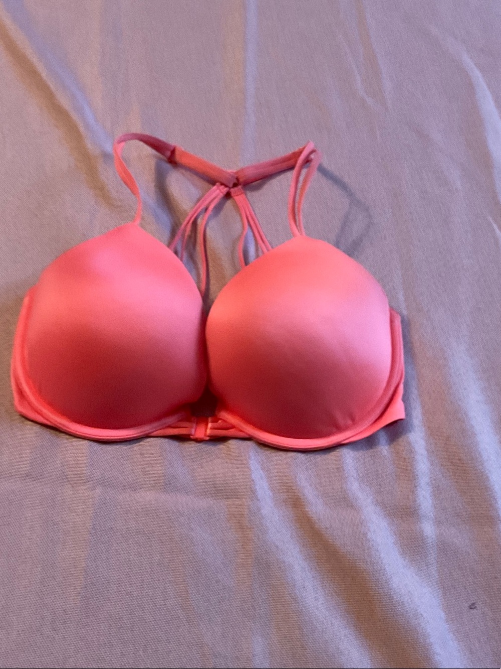 Victoria's Secret Coral Padded Racerback Bra